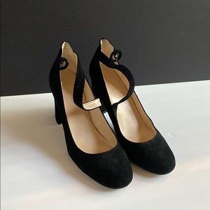 Marc Fisher Black Suede Pumps / Mary Jane Heels